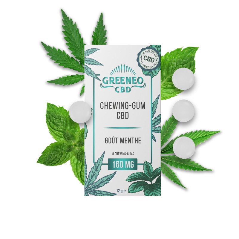 Chewing- gum Menthe - 20mg de CBD