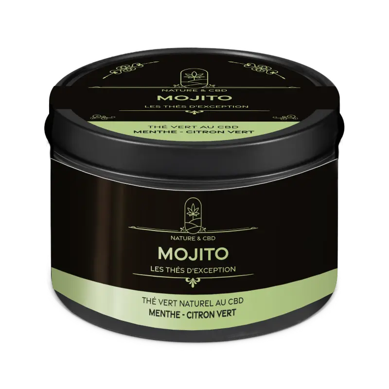 Thé Vert au CBD Mojito - Thés  d'exception