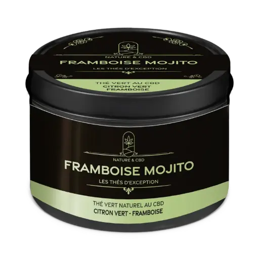  Thé Vert au CBD Framboise Mojito  Thés d'exception 